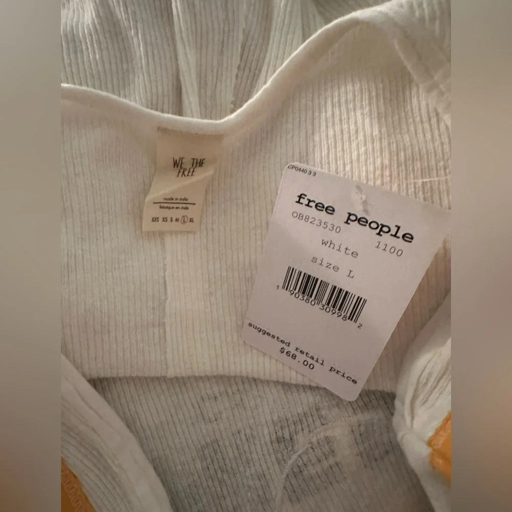 Free People Mini  Moto Tank L NWT white - Picture 11 of 11